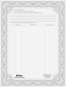 Vertical certificate template